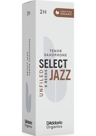 Resim D'addario Orrs05tsx2h Organic Select Jazz Unfiled Tenor Saksafon Kamışı No: 2 Hard Profesyonel/caz - 5'li Paket Kimyasalsız Organik Tarım Sertifikalı Ve Güçlü Projeksiyon 