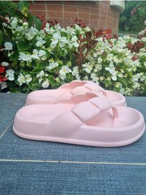 Resim Kadın Parmak Arası Terlik Yüksek Pudra 