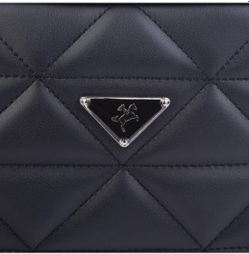 Resim Nas Bag Zincirli Kapitone Çift Gözlü El Ve Çapraz Çanta Siyah Dona 21x16 Cm Siyah 