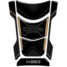 Resim Pazly Black Knight 3d Epoxy Motorcycle Fuel Tank Cap Sticker Voge Valiço 900dsx Ds900x Koruma Yazısı 