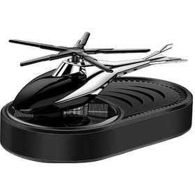 Resim Geeksen Güneş Enerjili Araba Parfüm Difüzörü, Modern Döner Helikopter Araba Parfümü Siyah A 