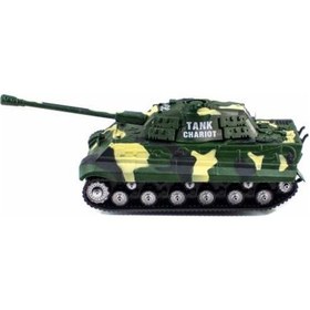 Resim Uzaktan Kumandalı Tank Yeşil Işıklı Sesli Full Fonksiyon 