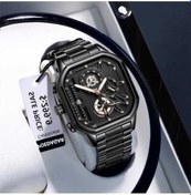 Resim Besthome1 Yingfu Erkek Poedagar Moda Kol Saati, Black Steel A, Gümüş - Altın, Kronograf Tarih, Su Geçirmez, Adam Kol S Altın - Gümüş 