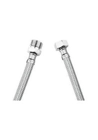 Resim 1/2-1/2 Nipelli Paslanmaz Çelik Örgülü Flex 50 Cm 