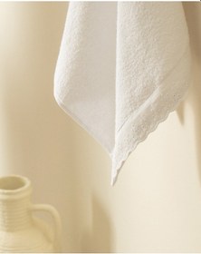 Resim Madame Coco Angella %100 Pamuk Yüz Havlusu - Beyaz - 50x70 Cm 8684427221884 Beyaz 