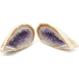 Resim Hakiki Doğal Jeod Ametist Taşı Kaya Parçası 128 Gram 1 Adet 