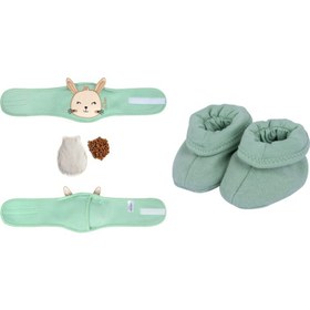 Resim Sevi Bebe Kiraz Çekirdekli Patik+ Kiraz Çekirdekli Bebek Bel Bandı Set 