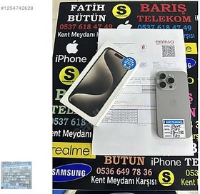 Resim Apple iPhone 15 Pro İkinci El TR | 1 TB | Natürel Titanyum 