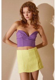 Resim Never More Kalp Yaka Büstiyer Mor 