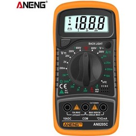 Resim Aneng An8205c Dijital Multimetre Sarı 
