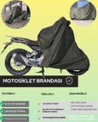 Resim Motosiklet Brandası Haki Renk Su Geçirmez 