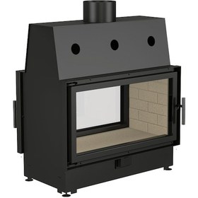 Resim Echa Tech Çelik Şömine Haznesi Tünel Çift Yüzlü 90 x 51 