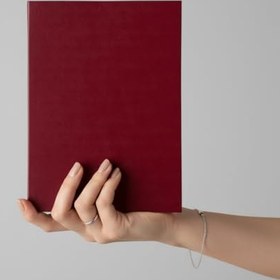 Resim Fark Tanıtım Noktalı Not Defteri - 64 Yaprak, 90 gr Ivory Kağıt, Amerikan Ciltli Not Defteri, Ofis ve Günlük Kullanım İçin İdeal (Bordo, A5 (14,8cm x 21cm)) 