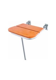 Resim Kare Ahşap Duş Oturağı 