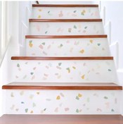 Resim MSticker Taş Desen Soft Renkler Çocuk Bebek Odası Duvar Sticker 