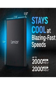 Resim Lexar 4 TB ARMOR 700 USB 3.2 Gen 2x2 Taşınabilir SSD (Siyah) 