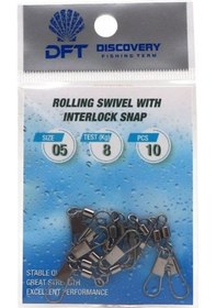 Resim Dft Discovery Klipsli Fırdöndü Siyah No:5 10lu 