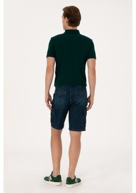 Resim U.S. Polo Assn. Erkek Mavi Jean Şort 50304364-DN0030 