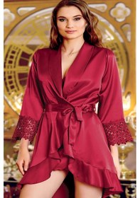 Resim Jeremi 260 Saten 6'lı Set-bordo Bordo 