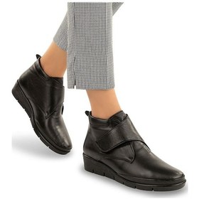 Resim Muya Montana 6 Nokta Anatomik Taban Hakiki Deri Kadın Bot 321729-1814 