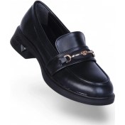 Resim Ayakcenter 308 Cilt Nosima Siyah Kadın Loafer Ayakkabı Siyah 