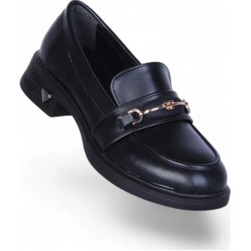 Resim Ayakcenter 308 Cilt Nosima Siyah Kadın Loafer Ayakkabı Siyah 