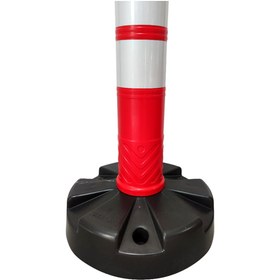 Resim İleri Trafik Dubalı Uyarı Dikmesi 110 x 1200 mm Çift Reflektifli 