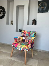 Resim Azra Mobilya Çay Seti Koltuk Takımı - Cafe - Balkon - Bahçe - Ofis Mobilyası - Oturma Grubu Karışık Renkli 