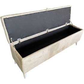 Resim Sandıklı Puf(Bench)-Ayakucu Pufu- 150 cm-Pedli Döşeme-Tek Parça 