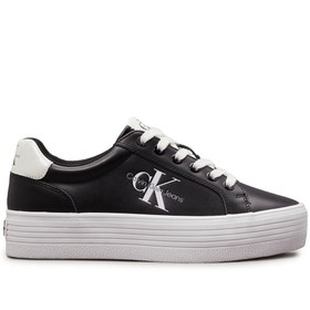 Resim VULC FLATFORM LACEUP LTH Siyah Kadın Sneaker Calvin Klein