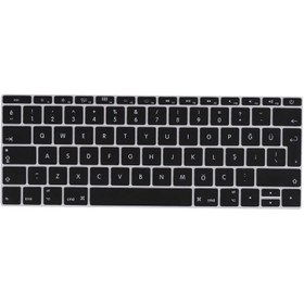 Resim Macbook 13.3' New Pro A1708 Zore Klavye Koruyucu Silikon Ped - Siyah 