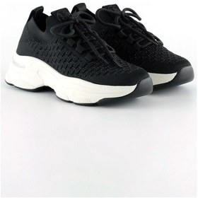 Resim Erkan Saçmacı Siyah Örgü Dokuma Taş Detaylı Bağcıklı Slip-on Sneaker Siyah 