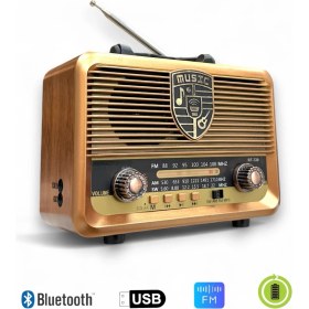 Resim Royal Trend Güneş Panelli Nostaljik Radyo,bluetooth Özellikli Nostalji Radyo 
