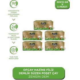 Resim Ofçay Hazine Zengindem Demlik Poşet Çay 5'li 30 x 15 G 