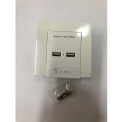 Resim Keepro USB Priz 2 Li USB Duvar Priz Hızlı Şarz Duvar Priz 