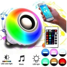 Resim REVOPRO Hoparlör Akıllı Rgb Ledli Ampul Müzikli Lamba Ses Bombası Led Music Bulb/app 
