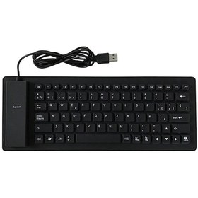 Resim Geeroyoo 84 Tuşlu İspanyolca Usb Kablolu Silikon Klavye Katlanabilir Yumuşak Silikon Su Geçirmez Toz Geçirmez Klavye Masaüstü Bilgisayar Dizüstü Bilgisayar İçin 