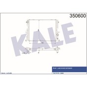 Resim KALE Radyatör Landrover Defender Al-pl-brz 553×439×40klr-350600 Pcc001020 