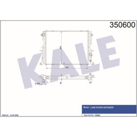 Resim KALE Radyatör Landrover Defender Al-pl-brz 553×439×40klr-350600 Pcc001020 