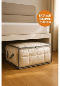 Resim Hurç 41x51x16 Cm Yorgan, Battaniye Saklama Ve Düzenleme Çantası - Saplı & Fermuarlı Diğer 