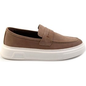 Resim Bambi Kum Leather Erkek Loafer Ayakkabı E01080107501 Kum 