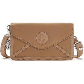Resim KIPLING New Lelio Küçük Boy Omuz Çantası KAHVERENGİ SOFT ALMOND 