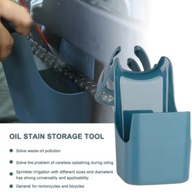 Resim Motorsiklet Zincir Yağı Depolama Aracı Kutusu Zincir Temizleme Yağı Sıçramaya Karşı Koruyucu Aracı Ajanı Geniş Kullanım Alanı Zincir Yağı Anti-sprey Aracı 