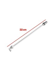 Resim ASIR ARMATÜR Uzun Klozet Tuvalet Taharet Çubuğu 32 cm Plastik Borulu Ayarlanabilir Kısaltılabilir U Tipli 