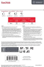 Resim SanDisk Adaptörlü 128GB ImageMate microSDXC UHS-1 Hafıza Kartı - 120MB/s, C10, U1, Full HD, A1 Micro SD Kart - SDSQUA4-128G-AW6KA 