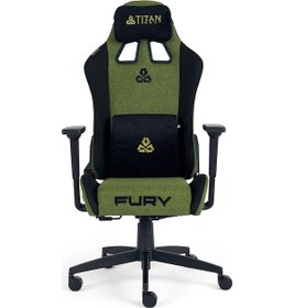 Resim Titanseat Fury Green Kumaş Oyuncu Koltuğu Yeşil 
