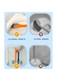 Resim Ördek Tasarımlı Silikon Tuvalet Ve İnce Pratik Detay Fırçası 