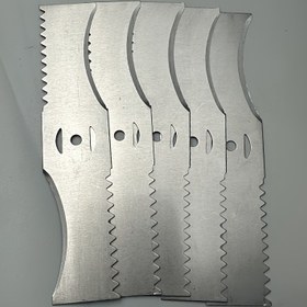 Resim Evrensel Değiştirilebilir Çim Biçme Makinesi Bıçakları - Elektrikli Çim Biçme Makineleri ile Uyumlu, Ağır Hizmet Tipi Dişli Metal Bıçaklar (Sadece Bıçaklar) 