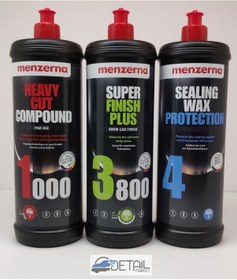 Resim Menzerna 1000 3800 Sealingwax Kalın Pasta Hare Boya Kor .set 1 Lt 
