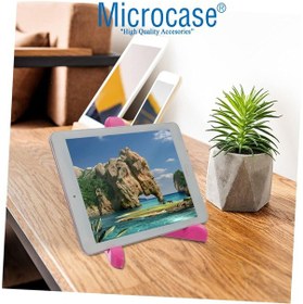 Resim Microcase Xiaomi Redmi Pad 2 11 İnch Tablet İle Uyumlu Toucpad Bluetooth Klavye + Tablet Standı - Pembe Al5194 Omuz Çantası 